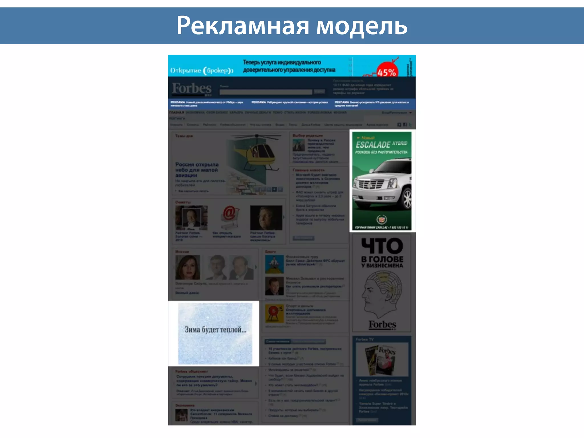 Рекламная модель
 