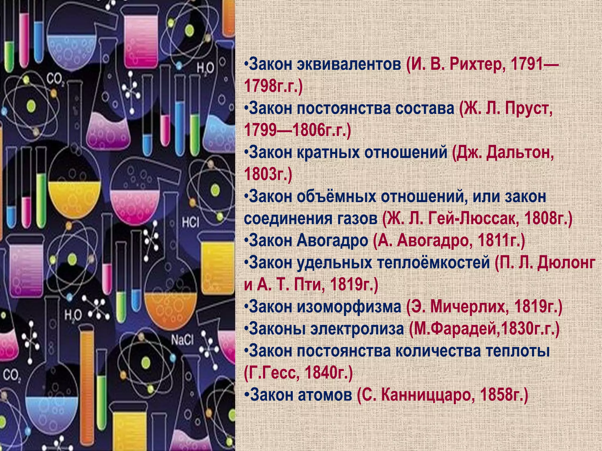 широкое введение физических методов и  представлений, 