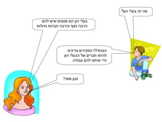 מה זה בעלי הון? בעלי הון הם אנשים שיש להם  הרבה כסף והרבה חברות גדולות הבנתי !!!  הפקידים צריכים  להיות חברים של הבעלי הון  כדי שיתנו להם עבודה . נכון מאד! 