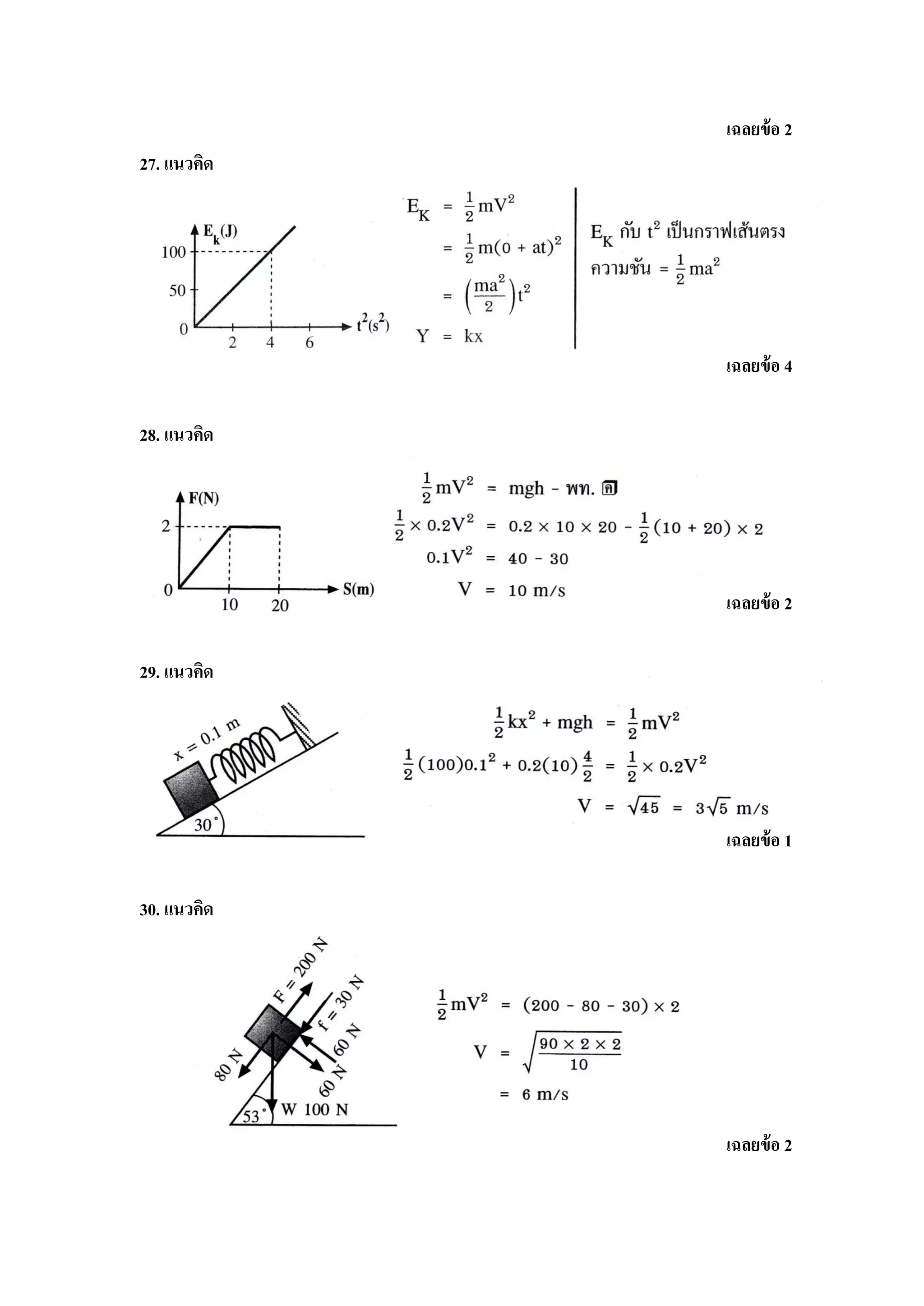 เฉลยข้ อ 2
27. แนวคิด




             เฉลยข้ อ 4

28. แนวคิด




             เฉลยข้ อ 2

29. แนวคิด




             เฉลยข้ อ 1

30. แนวคิด




             เฉลยข้ อ 2
 