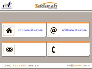 ممثل الألسن في المنطقة الشرقية والمنطقة الوسطىwww.sadarah.com.sainfo@sadarah.com.saص. ب 13383 الدمام 31493المملكةالعربيةالسعوديةعبدالله بن علي السعد00966554834833