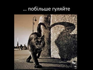 … побільше гуляйте