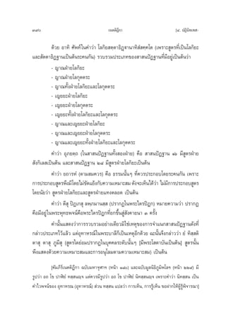 390                                      ‡πμμ‘Æ°“
                                               ’                              [Ù. ªØ‘π‘∑‡∑ -

            ¥â«¬ Õ“∑‘ »—æ∑å „π§”«à“ ‚≈°‘¬ μ⁄μ“∏‘Ø˛ü“π“∑‘ Ì §⁄§‚μ (‡æ√“– Ÿμ√∑’Ë‡ªìπ‚≈°‘¬–
·≈– —μμ“∏‘Ø∞“π‡ªìπμâπ√–§π°—π) √«∫√«¡ª√–‡¿∑¢Õß “ πªíØ∞“π∑’Ë¡’Õ¬Ÿà‡ªìπμâπ«à“
            - ≠“≥ΩÉ“¬‚≈°‘¬–
            - ≠“≥ΩÉ“¬‚≈°ÿμμ√–
            - ≠“≥∑—ÈßΩÉ“¬‚≈°‘¬–·≈–‚≈°ÿμμ√–
            - ‡≠¬¬–ΩÉ“¬‚≈°‘¬–
            - ‡≠¬¬–ΩÉ“¬‚≈°ÿμμ√–
            - ‡≠¬¬–∑—ÈßΩÉ“¬‚≈°‘¬–·≈–‚≈°ÿμμ√–
            - ≠“≥·≈–‡≠¬¬–ΩÉ“¬‚≈°‘¬–
            - ≠“≥·≈–‡≠¬¬–ΩÉ“¬‚≈°ÿμμ√–
            - ≠“≥·≈–‡≠¬¬–∑—ÈßΩÉ“¬‚≈°‘¬–·≈–‚≈°ÿμμ√–
            §”«à“ Õÿ¿¬μ⁄∂ („π “ πªíØ∞“π∑—Èß ÕßΩÉ“¬) §◊Õ  “ πªíØ∞“π Òˆ ¡’ Ÿμ√ΩÉ“¬
 —ß°‘‡≈ ‡ªìπμâπ ·≈– “ πªíØ∞“π Ú¯ ¡’ Ÿμ√ΩÉ“¬‚≈°‘¬–‡ªìπμâπ
            §”«à“ ¬∂“√ÀÌ (μ“¡ ¡§«√) §◊Õ ∏√√¡π—ÈπÊ ∑’Ë§«√ª√–°Õ∫‚¥¬√–§π°—π ‡æ√“–
°“√ª√–°Õ∫ Ÿμ√æ÷ß¡’‚¥¬‰¡à¢¥·¬âß°—∫§«“¡‡À¡“– ¡ ¥—ß®–‡ÀÁπ‰¥â«“ ‰¡à¡°“√ª√–°Õ∫ Ÿμ√
                                —                                 à ’
‚¥¬π—¬«à“  Ÿμ√ΩÉ“¬‚≈°‘¬–·≈– Ÿμ√ΩÉ“¬·∑ßμ≈Õ¥ ‡ªìπμâπ
            §”«à“ μ’ ÿ ªîØ‡° ÿ ≈æ⁄¿¡“π ⁄  (ª√“°Ø„πæ√–‰μ√ªîÆ°) À¡“¬§«“¡«à“ ª√“°Ø
§◊Õ¡’Õ¬Ÿà „πæ√–æÿ∑∏æ®πå§◊Õæ√–‰μ√ªîÆ°∑’Ë¬°¢÷Èπ Ÿà —ß§“¬π“ Û §√—Èß
            §”π—Èπ· ¥ß«à“°“√√«∫√«¡Õ¬à“ß‡¥’¬«¡‘„™à‡Àμÿ¢Õß°“√®”·π° “ πªíØ∞“π¥—ß∑’Ë
°≈à“«ª√–‡¿∑‰«â·≈â« ·μàÕÿ∑“À√≥å „πæ√–∫“≈’°Á‡ªìπ‡ÀμÿÕ’°¥â«¬ ©–π—Èπ®÷ß°≈à“««à“ ¬Ì ∑‘ ⁄ μ‘
μ“ ÿ μ“ ÿ ¿Ÿ¡’ ÿ ( Ÿμ√„¥¬àÕ¡ª√“°Ø„π∫ÿ§§≈√–¥—∫π—ÈπÊ [¡’æ√–‚ ¥“∫—π‡ªìπμâπ]  Ÿμ√π—Èπ
æ÷ß· ¥ß¥â«¬§«“¡‡À¡“– ¡·≈–°“√Õπÿ‚≈¡μ“¡§«“¡‡À¡“– ¡) ‡ªìπμâπ
           [§—¡¿’√å‡πμμ‘Æ’°“ ©∫—∫¡À“®ÿÃ“œ (Àπâ“ Ò¯) ·≈–©∫—∫¡Ÿ≈π‘∏‘¿Ÿ¡‘æ‚≈œ (Àπâ“ ÚÚ˘) ¡’
√Ÿª«à“ Õ∂ ‚¢ ª“Ãî¬Ì ∑ ⁄ πê⁄® ·μà§«√¡’√Ÿª«à“ Õ∂ ‚¢ ª“Ãî¬Ì π‘∑ ⁄ πê⁄® ‡æ√“–§”«à“ π‘∑ ⁄ π ‡ªìπ
§”‰«æ®πå¢Õß Õÿ∑“À√≥ (Õÿ∑“À√≥å)  à«π ∑ ⁄ π ·ª≈«à“ °“√‡ÀÁπ, °“√√Ÿ‡â ÀÁπ ¢ÕΩ“°„Àâº√æ®“√≥“]
                                                                                 Ÿâ Ÿâ ‘
 