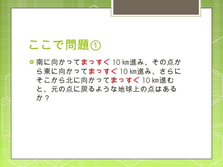 方角について