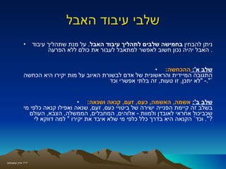 מצגת אבדן ושכול | PPT
