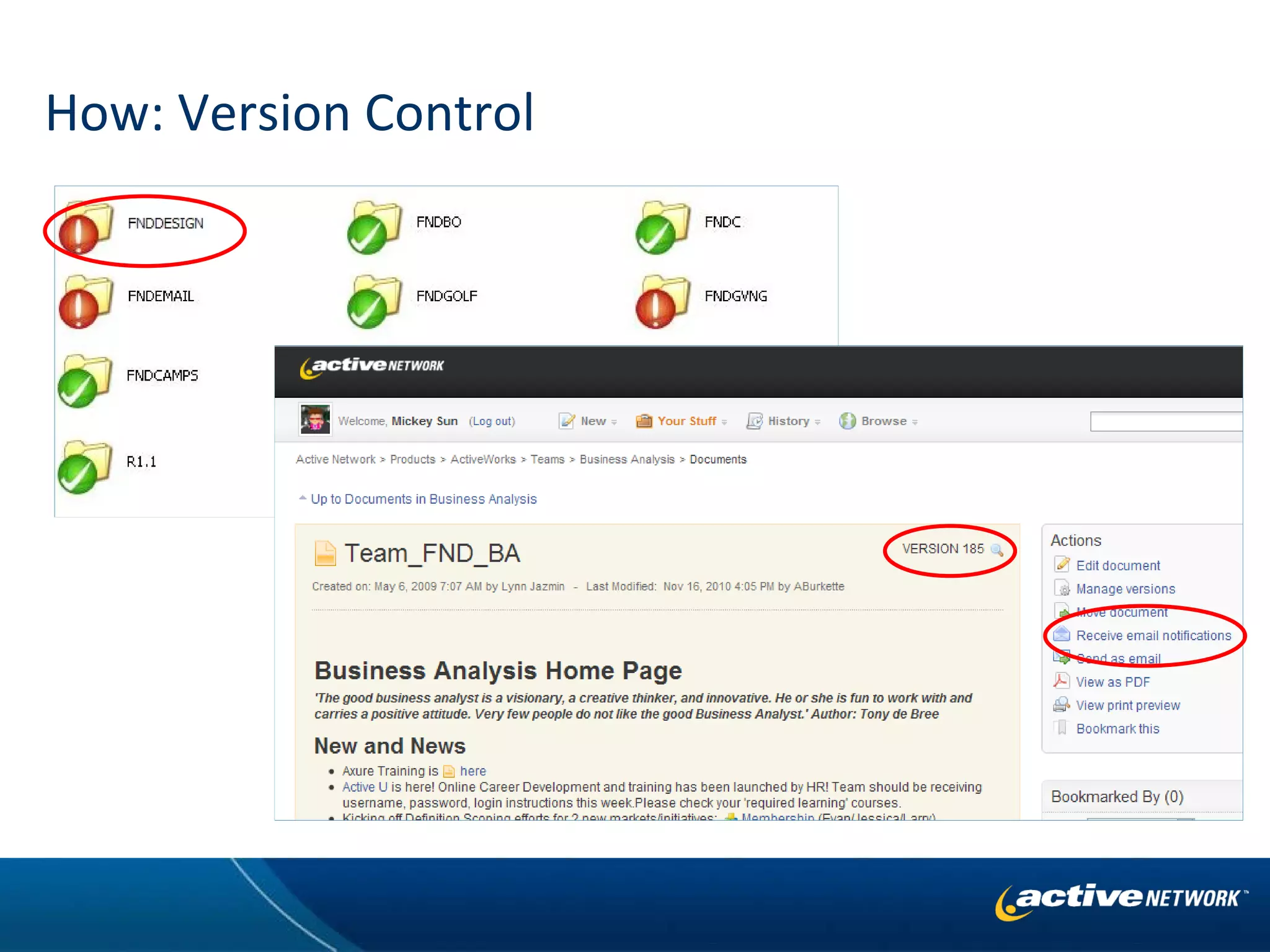 How: Version Control 