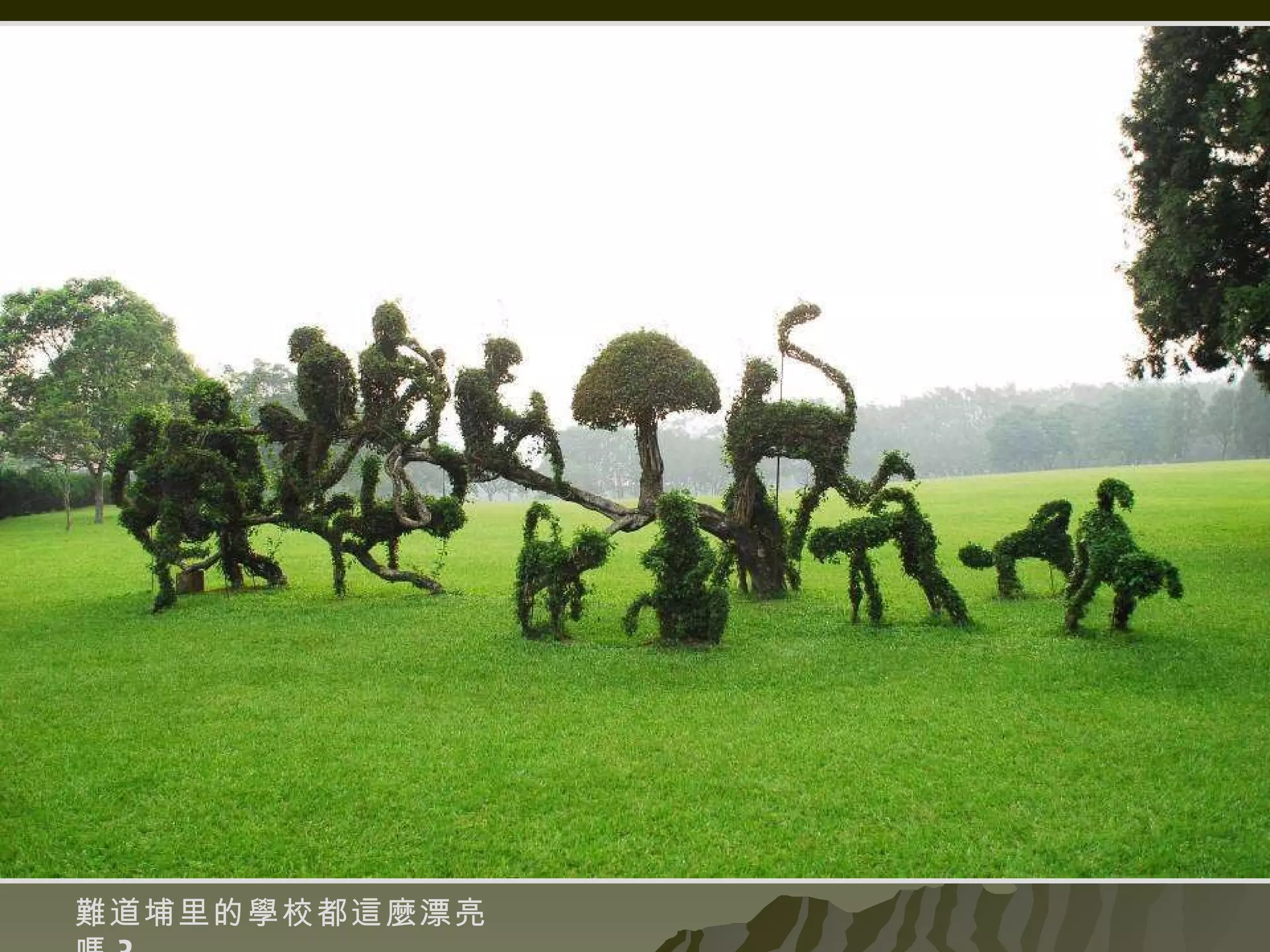 難道埔里的學校都這麼漂亮嗎 ? 