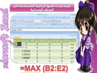 تحديد أولويات العمليات الحسابية عند إنشاء الصيغ 1الأقواس2الرفع للأس3الضرب والقسمة4الجمع والطرحنبدأ بالقسمة اولاً :16÷4 = 4ثم نجمع 4 + 64 = 68Microsoft  Excelمن هي الذكية التي تخبرني نتيجة العملية الحسابية السابقة ؟؟؟مثال  على ذلك64+16÷4