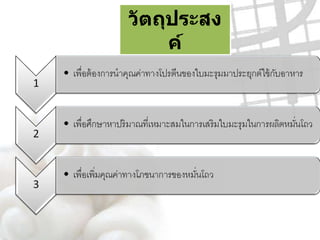 วัตถุประสงค์ 