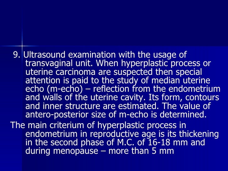 Endometrium Hyperplastic Processes