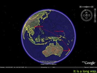 11 Hours Flight  It is a long way. HongKong Auckland 