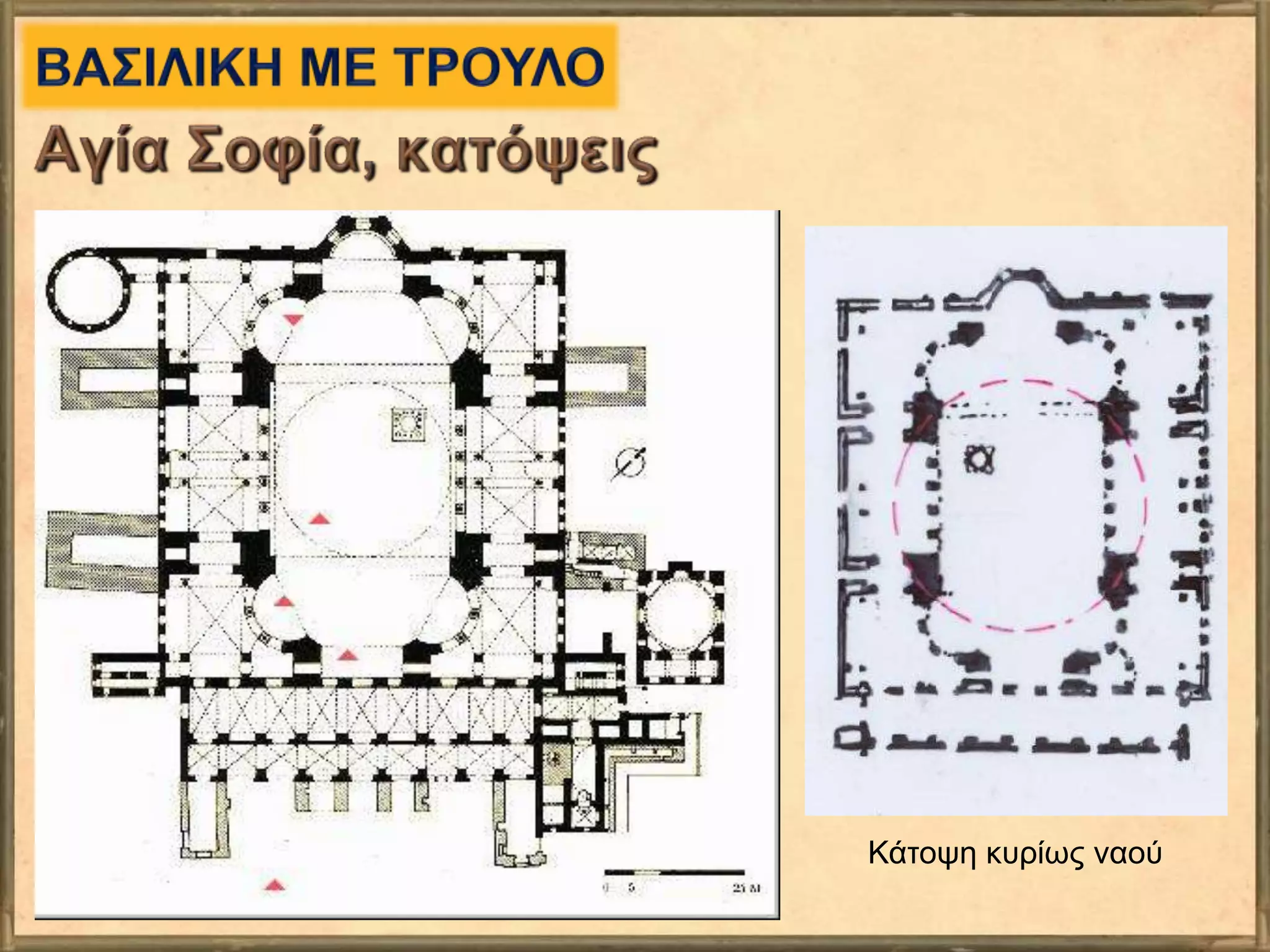 Κάτοψη κυρίως ναού
 