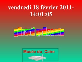 vendredi 18 février 2011 - 14:00:47 Musée du  Caire 