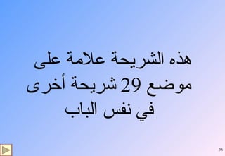 هذه الشريحة علامة على موضع  29  شريحة أخرى في نفس الباب 