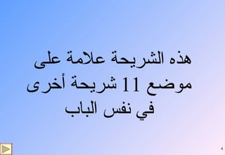هذه الشريحة علامة على موضع  11  شريحة أخرى في نفس الباب 