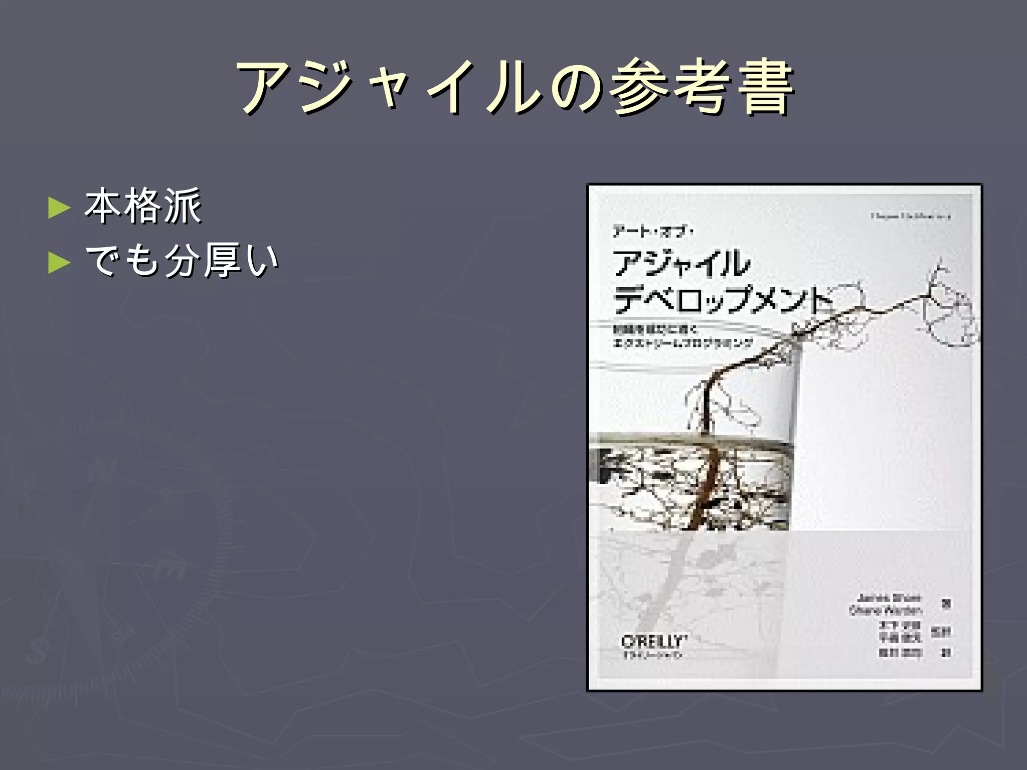アジャイルの参考書 本格派 でも分厚い 