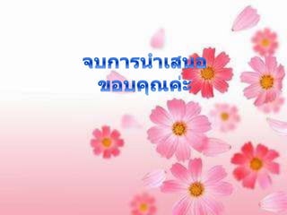 จบการนำเสนอขอบคุณค่ะ