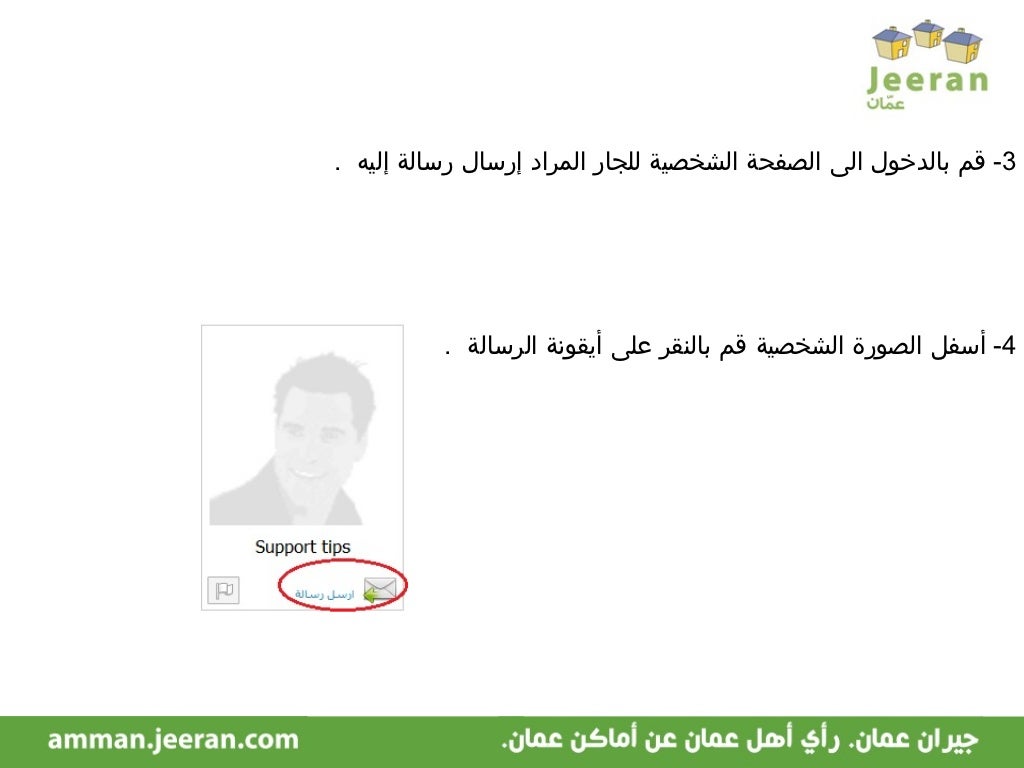 تعبير عن ارسال رسالة الى صديق
