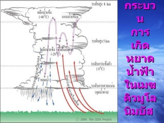 กระบวน การเกิดหยาดน้ำฟ้าในเมฆ คิวมูโล นิมบัส  