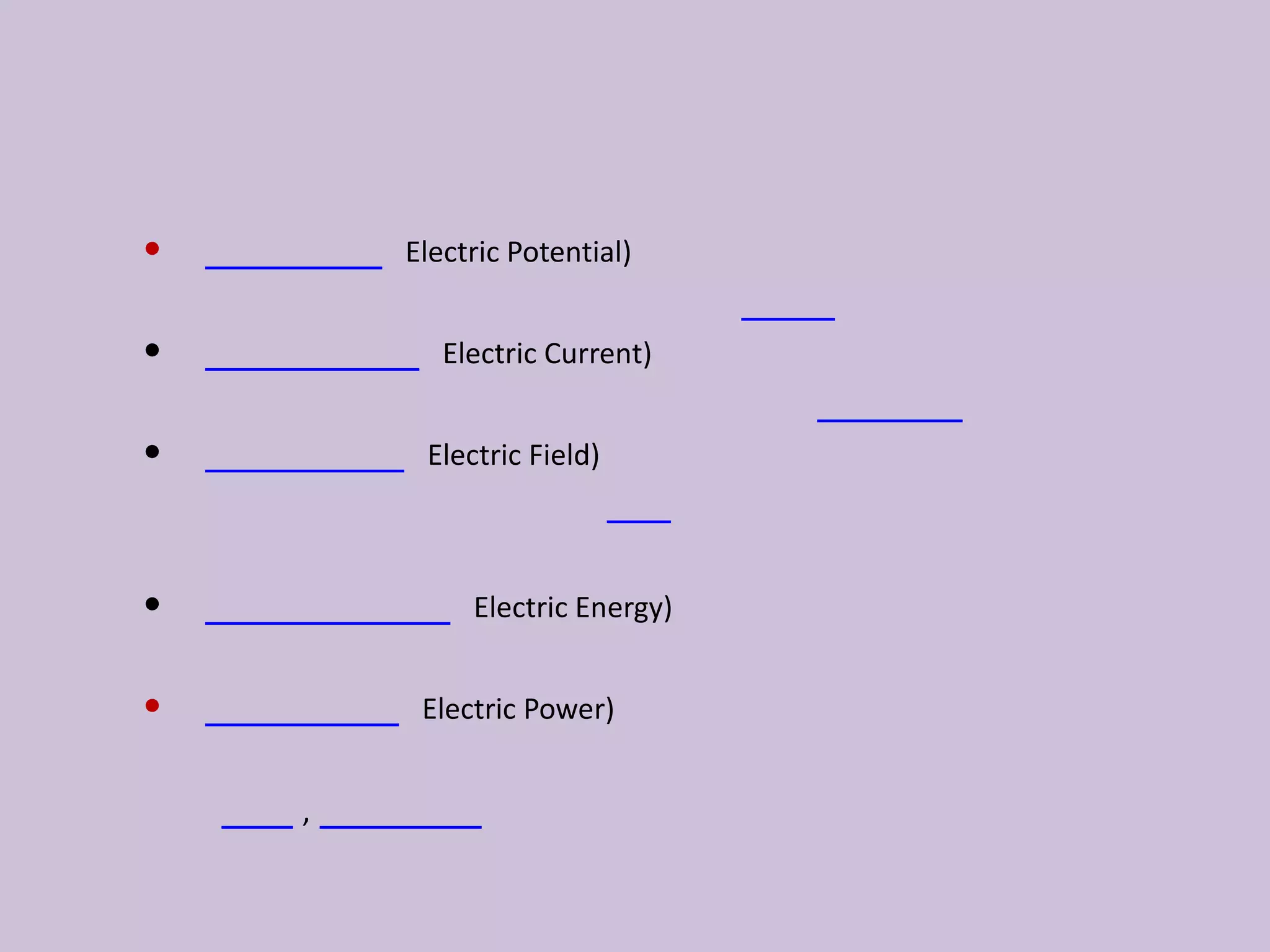                                   ไฟฟ้าไฟฟ้ามีหลากหลายสาขาย่อย อาทิเช่นศักย์ไฟฟ้า (Electric Potential) ว่าด้วยเรื่องของค่าแรงดึงดูดในแต่ละงานต่างๆ มีหน่วยเป็นโวลต์