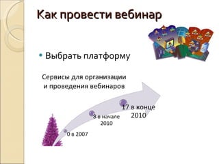 Как провести вебинар Выбрать платформу 
