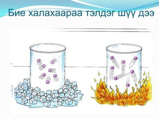 Дотоод энергийг өөрчлөх аргууд1. Механик ажил хийх2. Дулаан шилжүүлэх