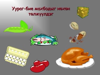 Уураг-бие махбодыг нөхөн төлжүүлдэг 