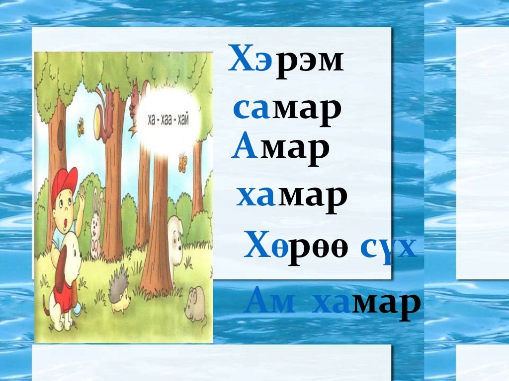 х авиа үсэг таниулах