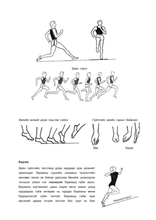 ойрын зайн гүйлтийн техник заах арга | PDF