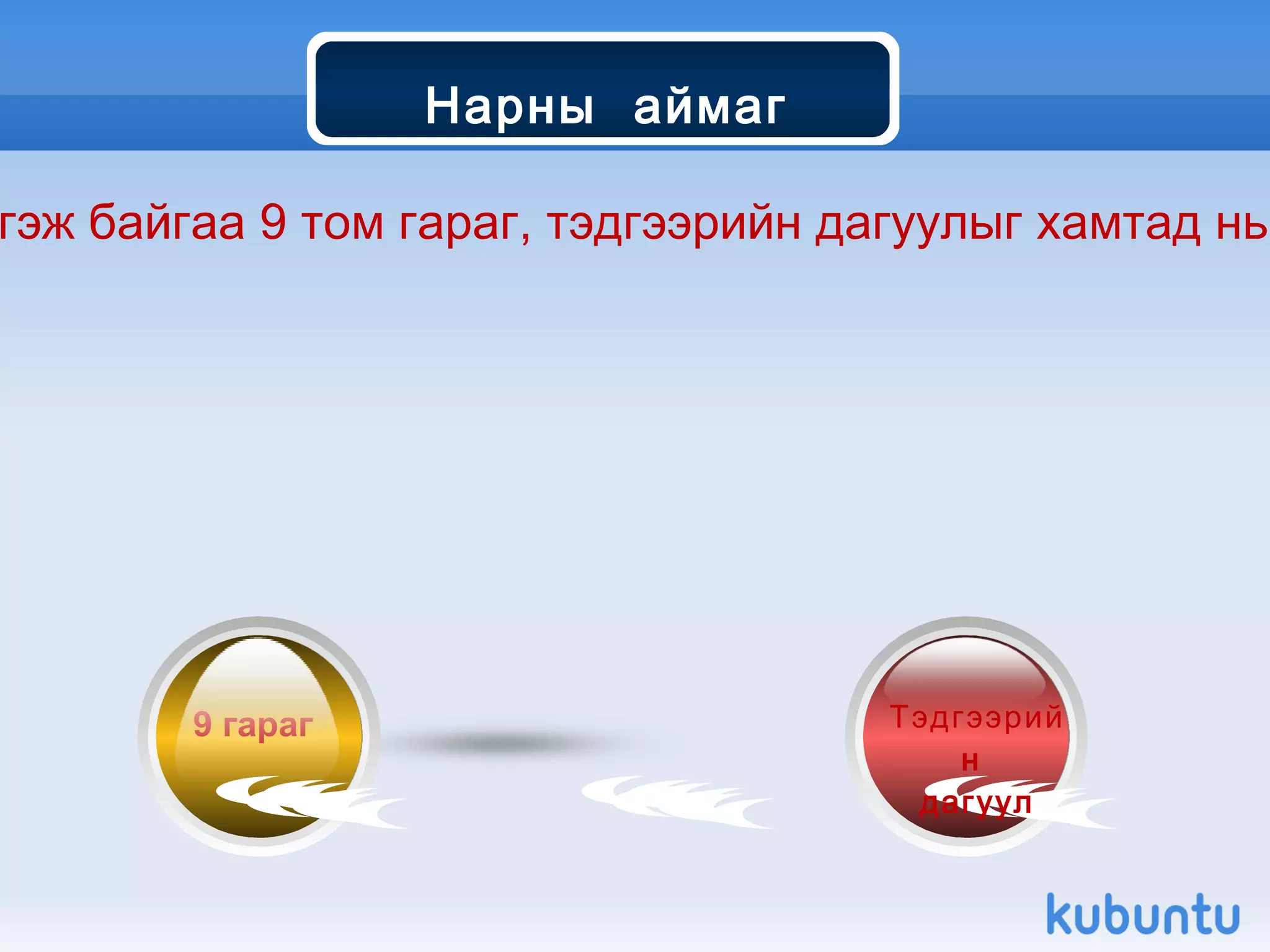 9 гараг  Тэдгээрийн  дагуул Нар болон түүнийг тойрон эргэж байгаа 9 том гараг, тэдгээрийн дагуулыг хамтад нь  Нарны   аймаг   гэж нэрлэдэг. Нарны  аймаг 