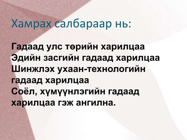 олон улсын харилцаа