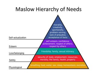 Maslow Hierarchy of Needs
