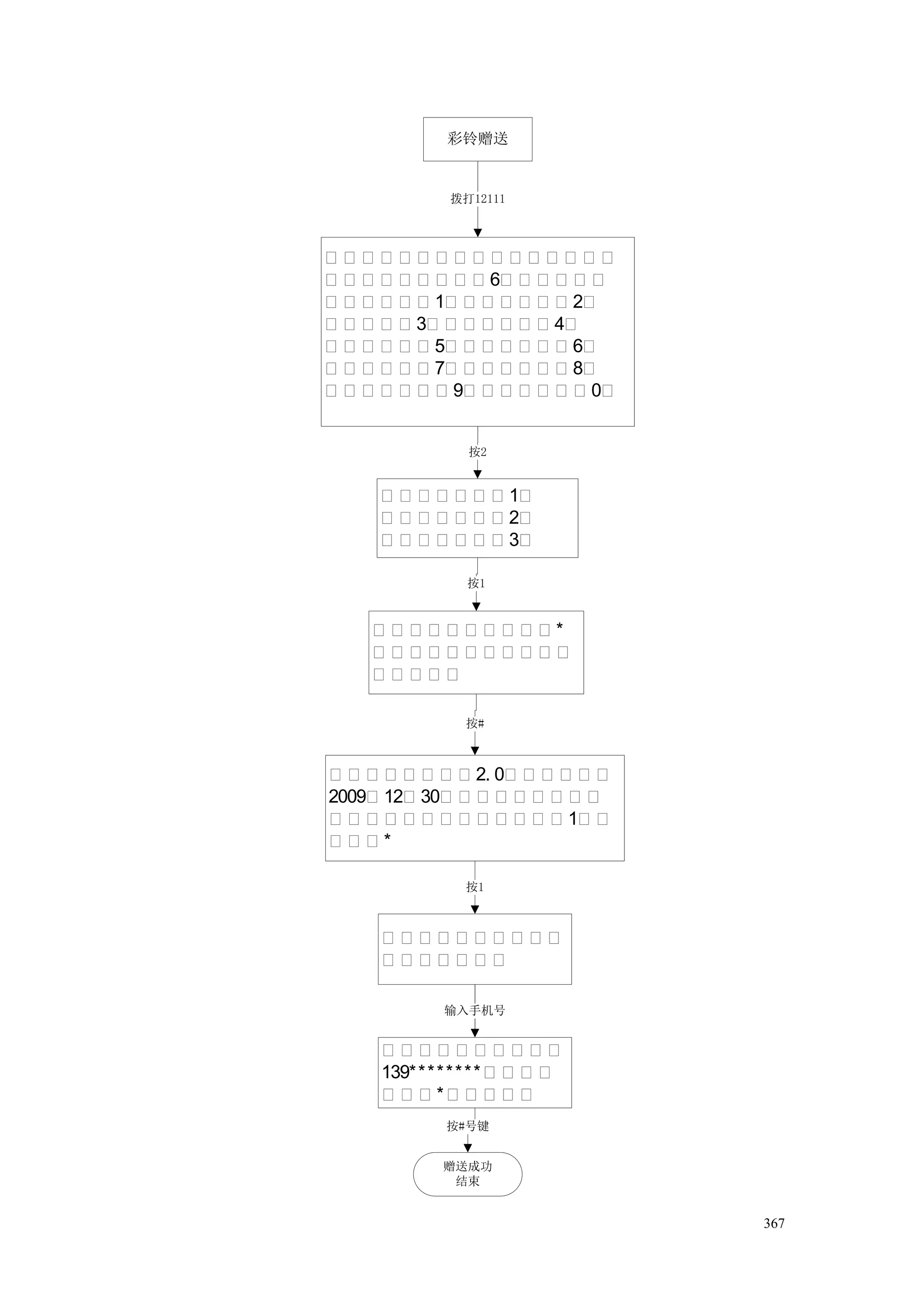 彩铃赠送


           拨打12111



点点点点点点点点点点点点点点点点
点点点点点点点点点6点点点点点点
点点点点点点1点点点点点点点2点
点点点点点3点点点点点点点4点
点点点点点点5点点点点点点点6点
点点点点点点7点点点点点点点8点
点点点点点点点9点点点点点点点0点


             按2


   点点点点点点点1点
   点点点点点点点2点
   点点点点点点点3点

             按1


  点点点点点点点点点点*
  点点点点点点点点点点点
  点点点点点

             按#



点点点点点点点点2. 0点点点点点点
2009点12点30点点点点点点点点点
点点点点点点点点点点点点点1点点
点点点*

             按1



   点点点点点点点点点点
   点点点点点点点

          输入手机号
            按1


   点点点点点点点点点点
   139* * * * * * * * 点点点点
   点点点* 点点点点点
           按#号键


          赠送成功
           结束


                             367
 