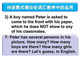 例谈图式理论在小学英语词汇教学中的运用