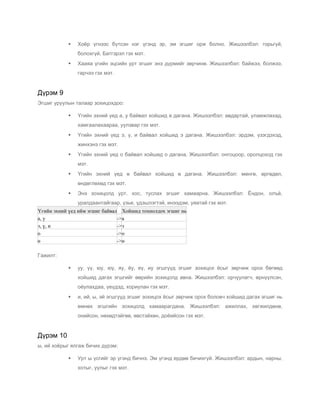 монгол хэлний дүрэм | PDF