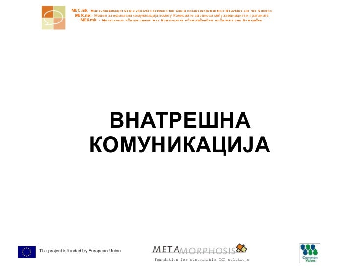 Внатрешна комуникација