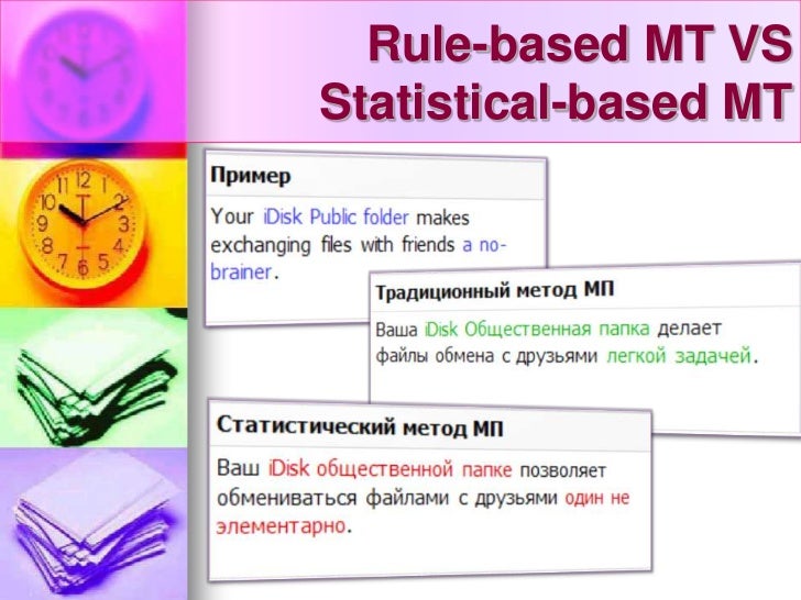 Статистический машинный перевод это