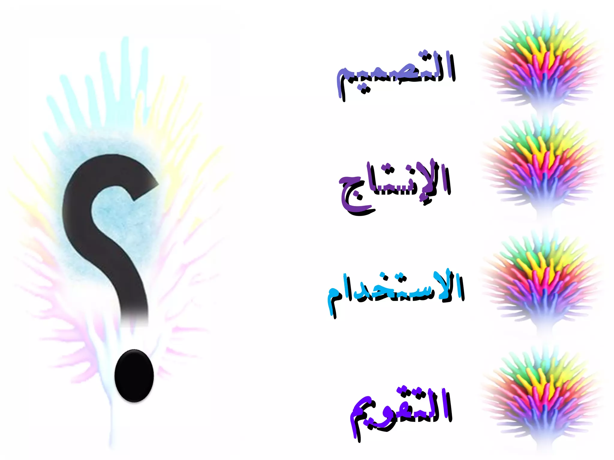 التقويم الاستخدام الإنــتـاج التصميم 