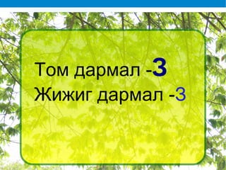 Том дармал - З Жижиг дармал - З 