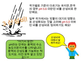 산성비 생성과정!
