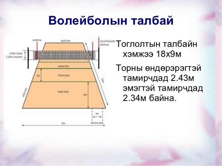 волейболын хичээл