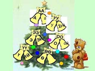 ай У  уй ой ЭЭ ӨӨ АА УУ ОО ҮҮ А 2 Э ЭЙ О Ү ҮЙ Ө 