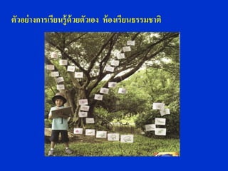 ตัวอย่ างการเรียนรู้ ด้วยตัวเอง ห้ องเรียนธรรมชาติ
 