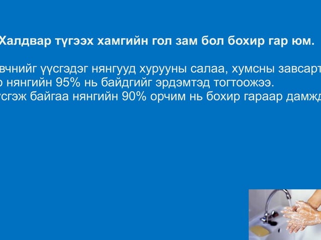 гарын ариун цэвэр | PPT