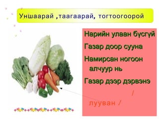 хүнснйи ногоо | PPT