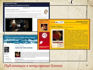 Публикации в популярных блогах   31
 