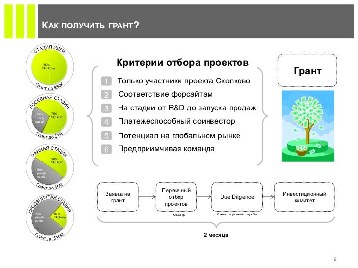 Критерии отбора грантов