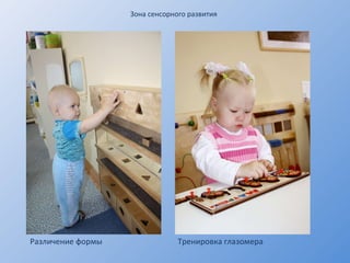 Зона сенсорного развития Различение формы Тренировка глазомера 