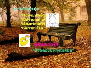 ความฝัȨูงสุด*๶รียนจบปริญญา*๶ปิึϸ้าȨบเกอรี่*๶ลี้ยงครอบครัว*๶ที่ยวรอบโลกคติประจำใจĜชีวิตต้องมีพรุ่งนี้๶สมอĝ