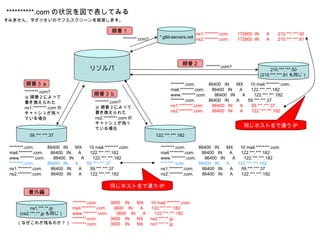 *.gtld-servers.net ***.com? ꥾ ns1.***.com.  172800  IN  A  210.***.***.50 ns2.***.com.  172800  IN  A  210.***.***.81 210.***.***.50 (210.***.***.81 ͬ ***.com?  혷ˤäƕQ줿 ns1.***.com Υå夬ФäƤ ***.com.  86400  IN  MX  10 mail.***.com. mail.***.com.  86400  IN  A  122.***.***.182 www.***.com.  86400  IN  A  122.***.***.182 ***.com.  86400  IN  A  59.***.***.37 ns1.***.com.  86400  IN  A  59.***.***.37 ns2.***.com.  86400  IN  A  122.***.***.182 59.***.***.37 ***.com.  86400  IN  MX  10 mail.***.com. mail.***.com.  86400  IN  A  122.***.***.182 www.***.com.  86400  IN  A  122.***.***.182 ***.com.  86400  IN  A  59.***.***.37 ns1.***.com.  86400  IN  A  59.***.***.37 ns2.***.com.  86400  IN  A  122.***.***.182 122.***.***.182 ***.com.  86400  IN  MX  10 mail.***.com. mail.***.com.  86400  IN  A  122.***.***.182 www.***.com.  86400  IN  A  122.***.***.182 ***.com.  86400  IN  A  122.***.***.182 ns1.***.com.  86400  IN  A  59.***.***.37 ns2.***.com.  86400  IN  A  122.***.***.182 ***.com?  혷ˤäƕQ줿 ns2.***.com Υå夬ФäƤ ns1.***.**.jp (ns2.***.**.jp ͬ ***.com.  3600  IN  MX  10 mail.***.com. mail.***.com.  3600  IN  A  122.***.***.182 www.***.com.  3600  IN  A  122.***.***.182 ***.com.  3600  IN  NS  ns2.***.**.jp. ***.com.  3600  IN  NS  ns1.***.**.jp. ***.com? ʤ줬ФΤ .com ״rǱƤߤ 혷 혷 혷 혷 ⾎ ߤޤ֤СΤǥե륹`ƊXޤ ͬۥ` IP ͬۥ` IP 